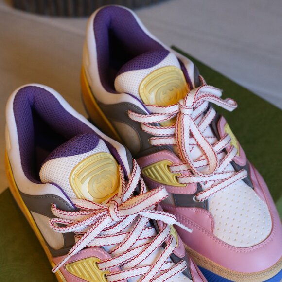 Women’s Multi-Color Gucci Basket Sneaker - Picture 10 of 13